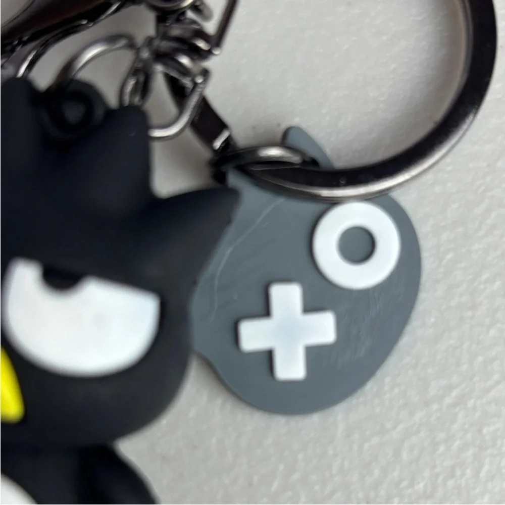 Sanrio Badtz-Maru Black and Yellow Character Keychain/Backpack Charm